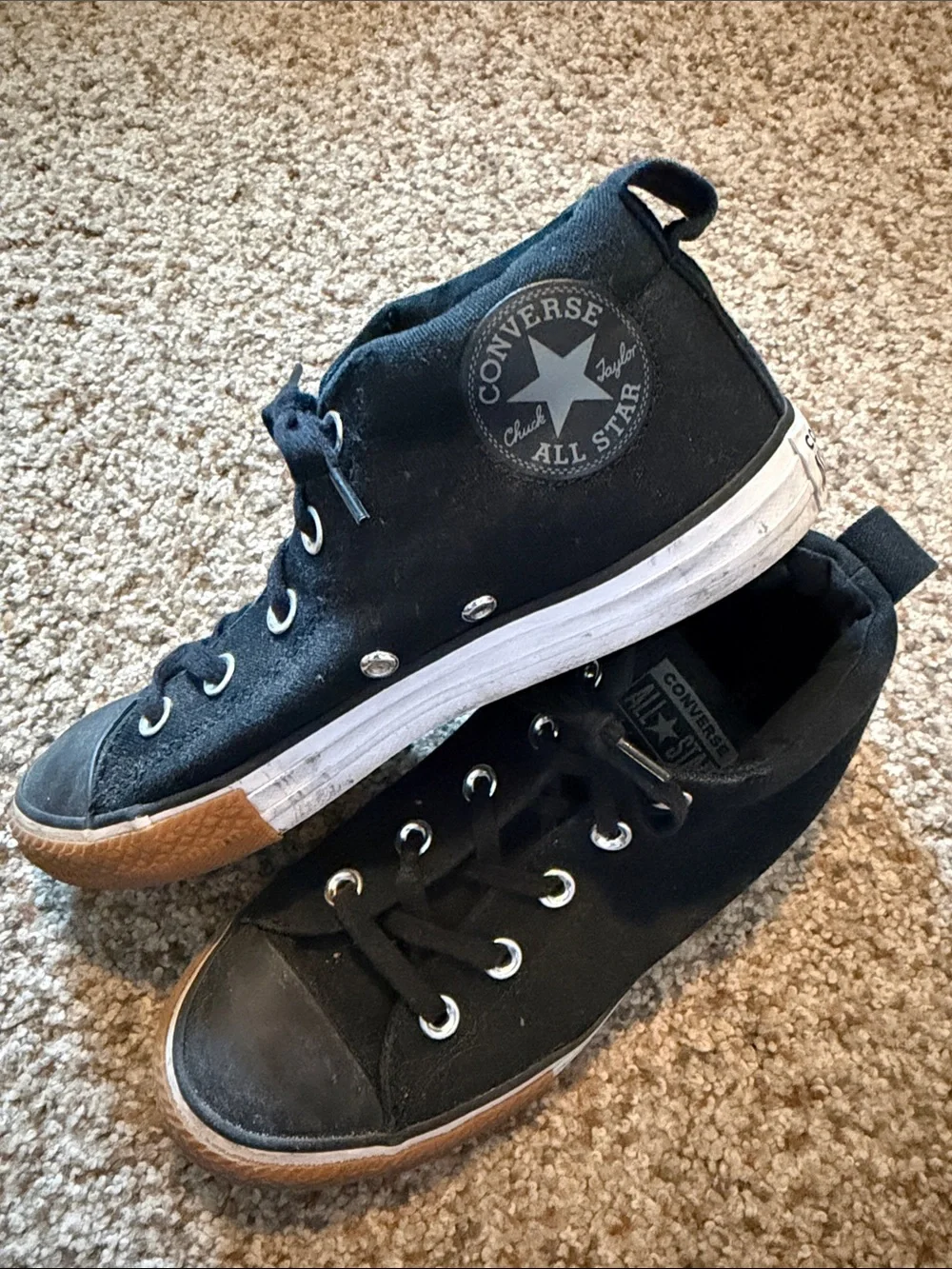 Converse Black Kids' Canvas High-Top Sneakers